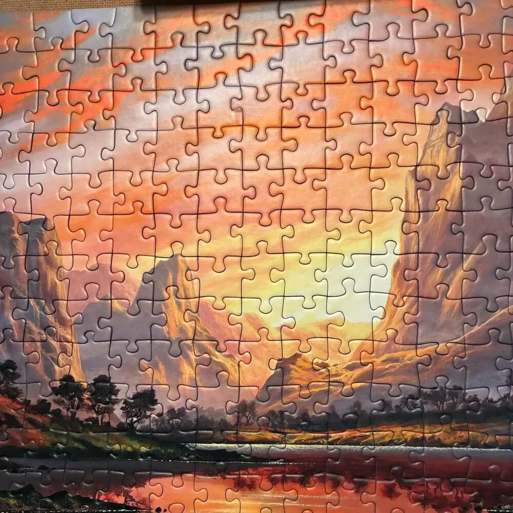 Ravensburger Great Outdoors Tranquil Sunset 300 Piece Puzzle Complete
